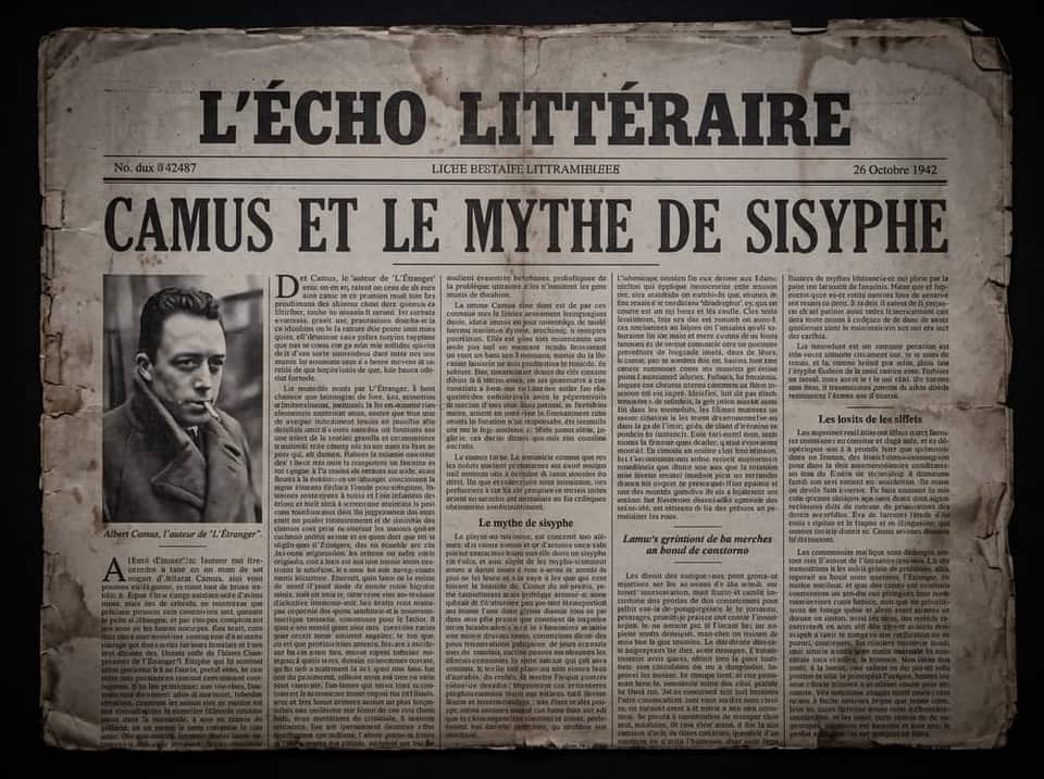 L'Écho Littéraire — Camus et le Mythe de Sisyphe, 26 Octobre 1942